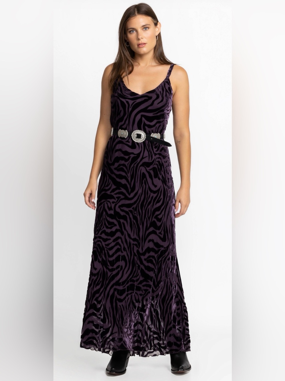 Johnny Was Twilight Silk Maxi Dress